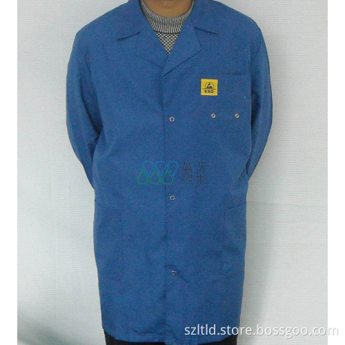 ESD Cotton Smock (grid) (LTLD105-3)